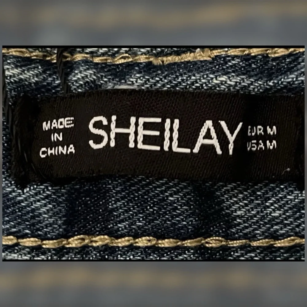 Sheilay Denim Women’s High Rise Blue Shorts -Size M